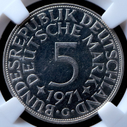 5 марок 1971 (Германия) (в слабе) G