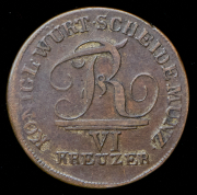 6 крейцеров 1812 (Вюртемберг)