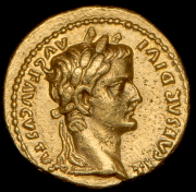 Ауреус. Тиберий. Рим империя