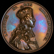 Медаль "Коронация Людовика XV 15 октября 1722 года в Реймсе" (Франция)