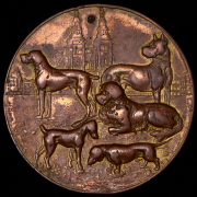 Медаль "В память 25-летия Ассоциации по разведению собак Нимрод-Силезия 1879-1904" (Германия)