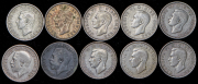 Набор из 10-ти монет 1 шиллинг (Великобритания)