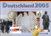 Набор из 10-ти монет 2005 (ФРГ) (в п/у)