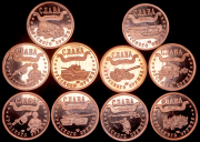 Набор из 10-ти жетонов "Западный анклав России - Калининград"