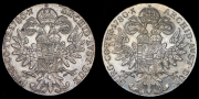 Набор из 2-х монет Талер 1780 "Мария Терезия". Рестрайк (Австрия)