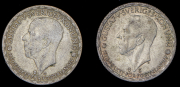 Набор из 2-х сер. монет 1 крона 1940-е (Швеция)