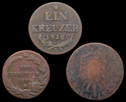 Набор из 3-х медных монет (страны Европы)