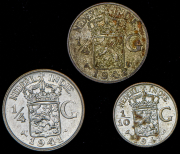 Набор из 3-х сер. монет (Нидерландская Индия)