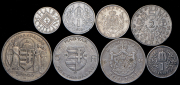 Набор из 8-ми сер. монет (страны Европы)