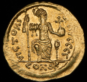 Солид. Юстин II. Византия