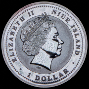 1 доллар 2008 "Год крысы" (Ниуэ)