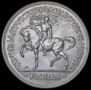 1 флорин 1935 "100 лет основанию Виктории и Мельбурна" (Австралия)