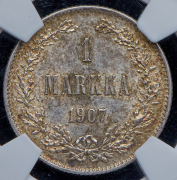 1 марка 1907 (Финляндия) (в слабе) L