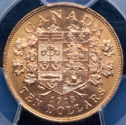 10 долларов 1913 (Канада) (в слабе)