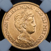 10 гульденов 1912 (Нидерланды) (в слабе)