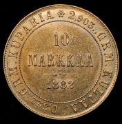 10 марок 1882 (Финляндия) S