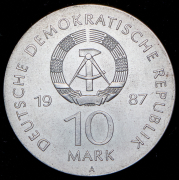 10 марок 1987 "750 лет Берлину – Драматический театр (Германия) А