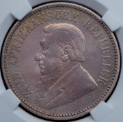 2 1/2 шиллинга 1897 (ЮАР) (в слабе)