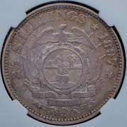 2 1/2 шиллинга 1897 (ЮАР) (в слабе)