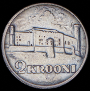 2 кроны 1930 "Замок Тоомпеа в Таллине" (Эстония)