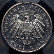 2 марки 1905 "25 лет правлению Карла Гюнтера" (Шварцбург-Зондерсгаузен) (в слабе)