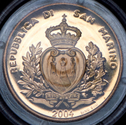 2 скудо 2004 (Сан-Марино) (в п/у)