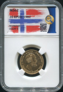20 крон 1902 (Норвегия) (в слабе)