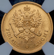 20 марок 1878 (Финляндия) (в слабе) S