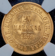 20 марок 1878 (Финляндия) (в слабе) S