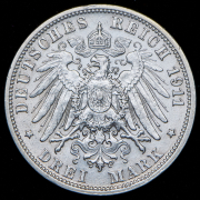 3 марки 1911 (Вюртемберг) F