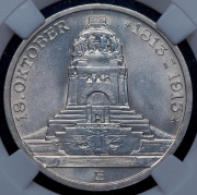 3 марки 1913 "100-летие битвы при Лейпциге" (Саксония) (в слабе) Е