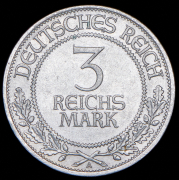 3 марки 1926 "700 лет вольному городу Любек" (Германия) А