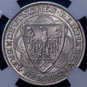 3 марки 1927 "100 лет Бремерхафену" (Германия) (в слабе) А