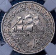 3 марки 1927 "100 лет Бремерхафену" (Германия) (в слабе) А