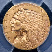 5 долларов 1909 (США) (в слабе)