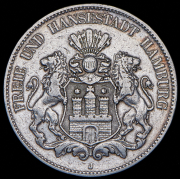 5 марок 1903 (Гамбург) J