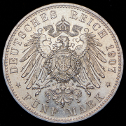 5 марок 1907 (Бавария) D