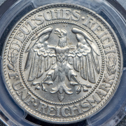 5 марок 1928 "Дуб" (Германия) (в слабе)