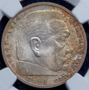 5 марок 1936 (Германия) (в слабе) Е