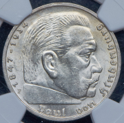 5 марок 1938 (Германия) (в слабе) F