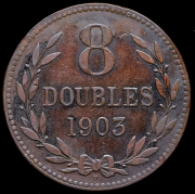 8 дублей 1903 (Гернси)  H