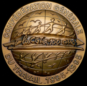 Медаль "100 лет Всеобщей конфедерации труда" 1995 (Франция)