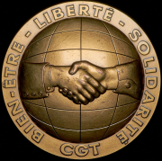 Медаль "100 лет Всеобщей конфедерации труда" 1995 (Франция)
