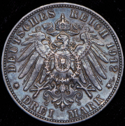 Набор из 2 сер. монет 3 марки (Саксония)