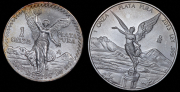 Набор из 2 сер. монет Унция (Мексика)