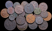 Набор из 24 медных монет