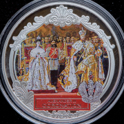 Набор из 3-х монет 2 доллара 2012 "Александр III - Семья Романовых" (Фиджи)