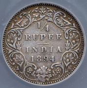 Набор из 3 монет (Британская Индия) (в слабах)