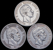 Набор из 3 сер. монет 5 марок (Пруссия)