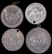 Набор из 4-х сер. монет (страны мира) (с подвесами)